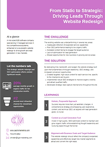 From Static to Strategic: Driving Leads Through Website Redesign case study